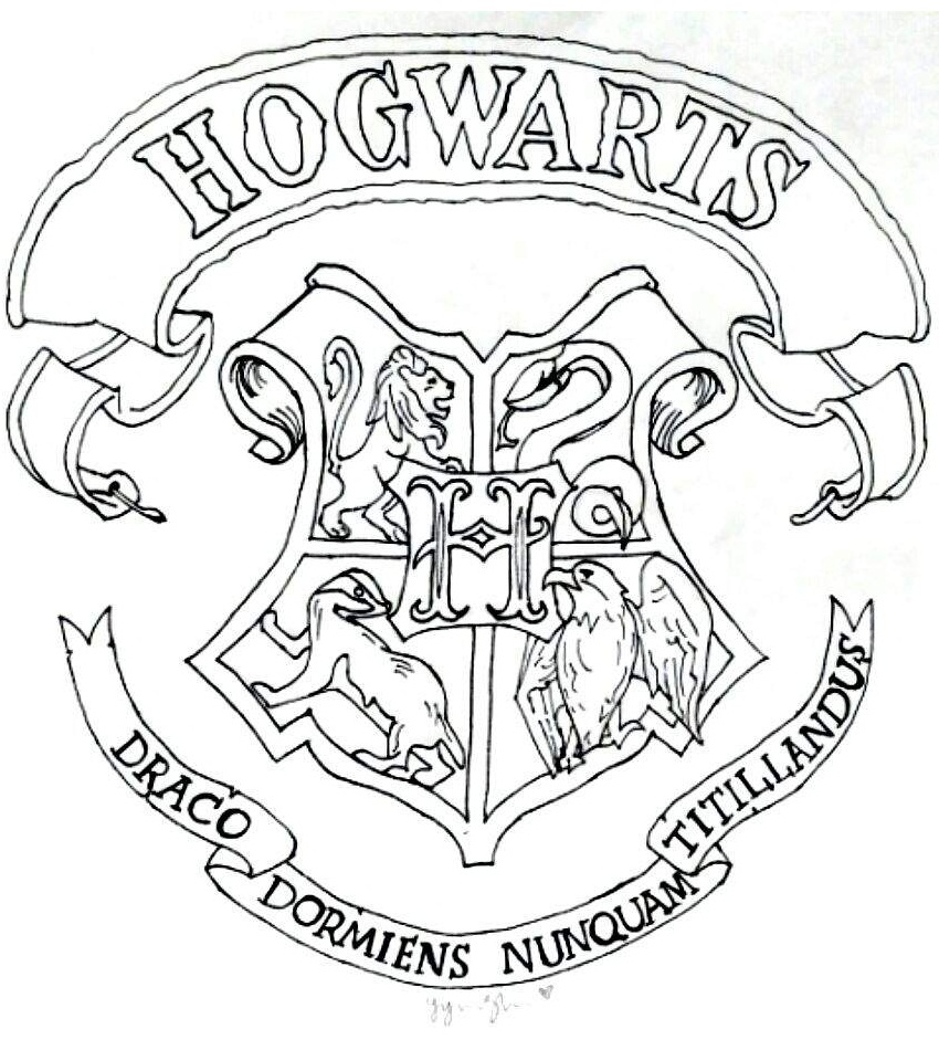 Stemma Di Hogwarts Da Colorare Scarica Stampa O Colora Subito Online