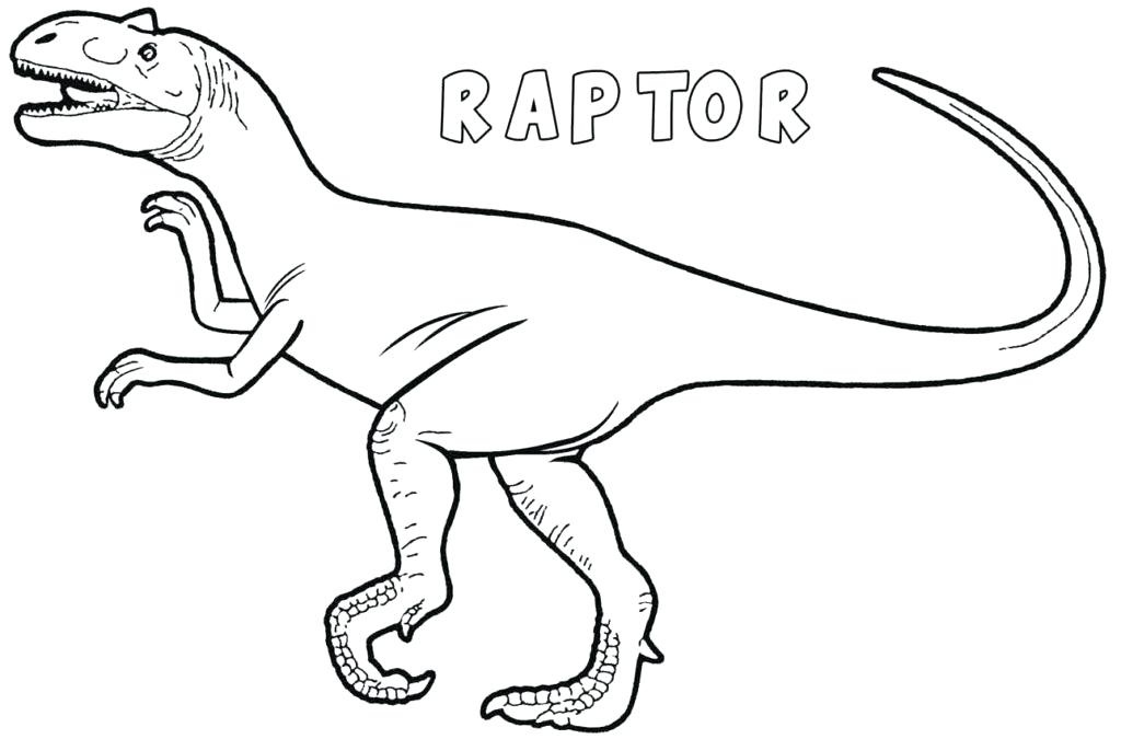 Dinosauro Velociraptor da colorare. Scarica, stampa o colora subito online!