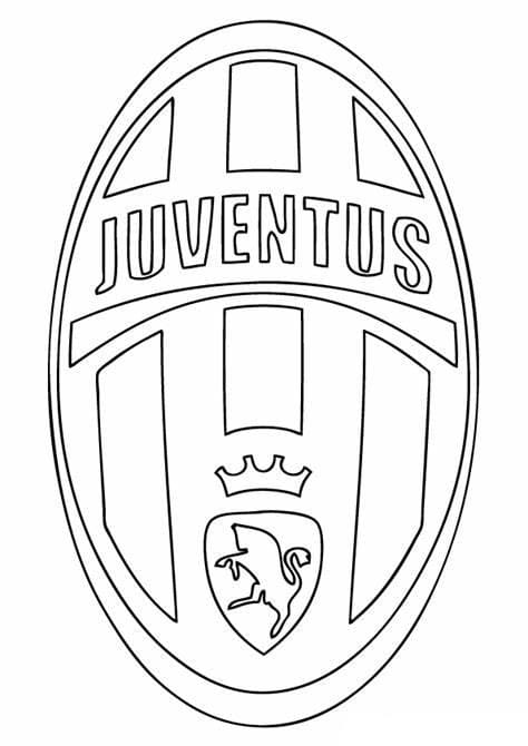 Schema immagine Juventus da colorare. Scarica, stampa o colora subito  online!