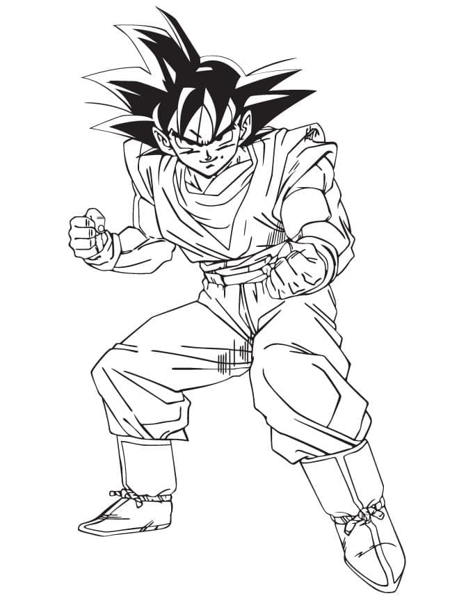 Son Goku Gratis Da Colorare Scarica Stampa O Colora Subito Online